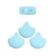 Ginko Leaf Beads 7.5x7.5mm Bondeli - Matt blue raspberry